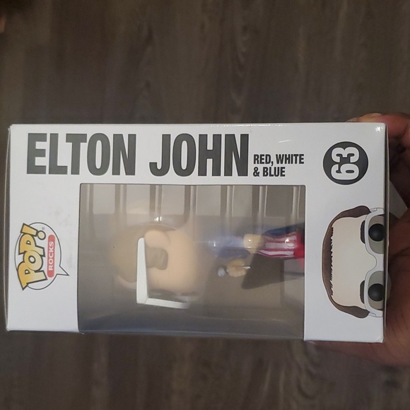 ❤️🔹️🤍 Pop Rocks Elton John Patriotic Funko Pop #63 - Picture 9 of 12